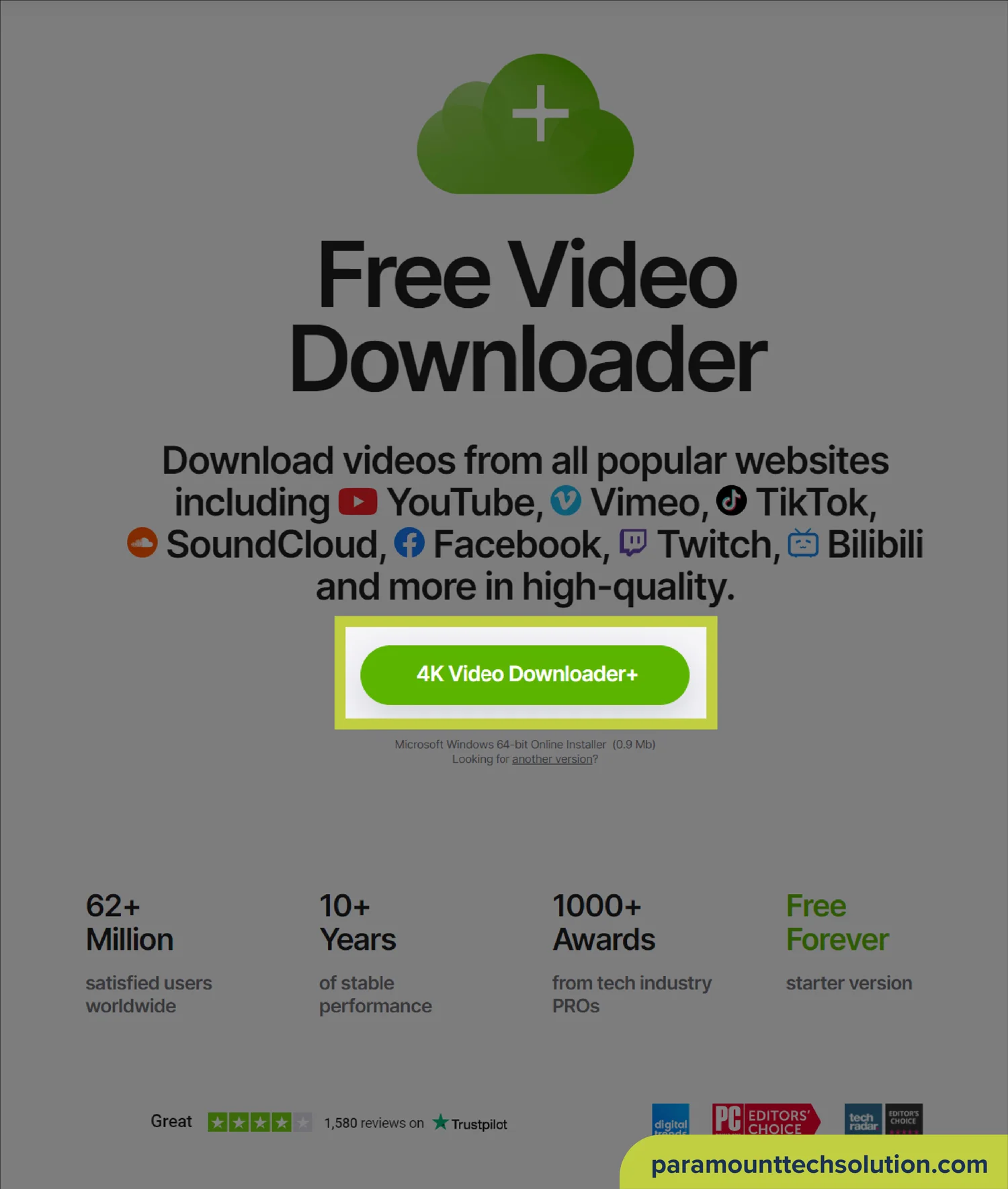 4K Video Downloader to download videos from all popular website just in easy url pasting way