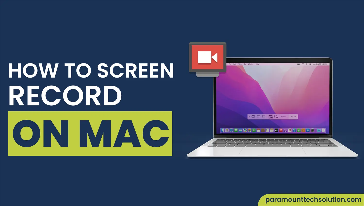 How to Screen Record on Mac