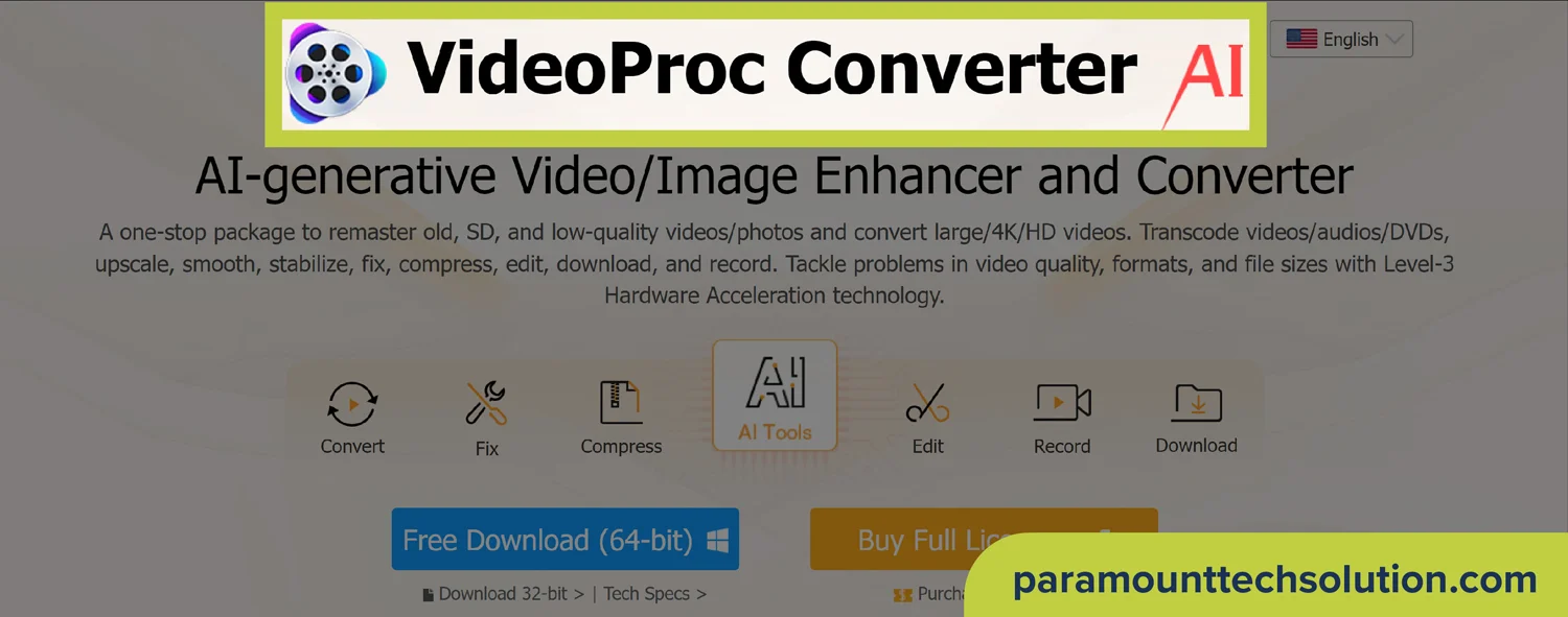 VideoProc Converter AI excellent choice for bulk download YouTube video