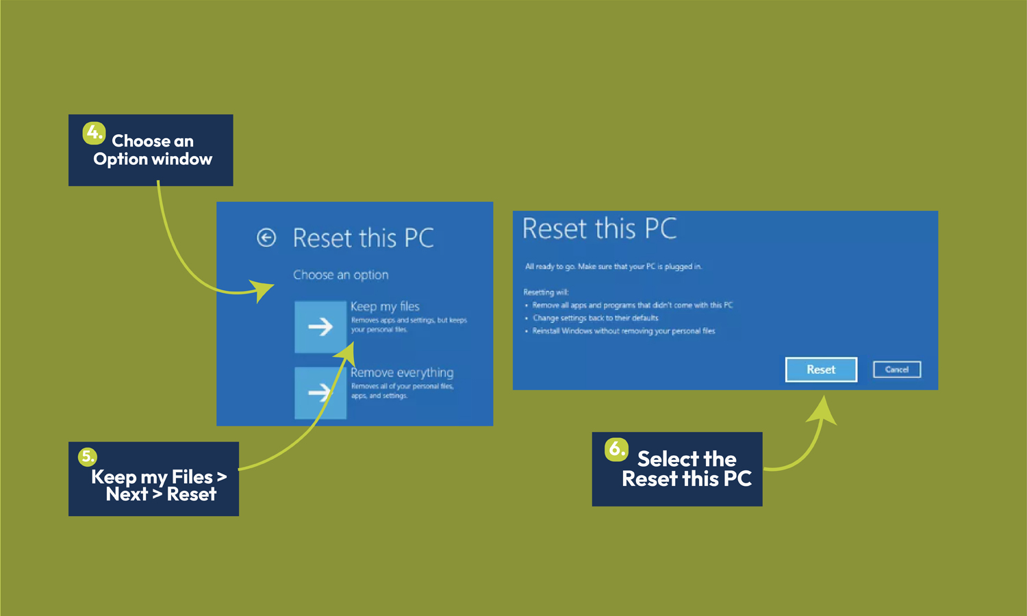 How to Factory Reset HP Laptop via Windows Settings to reset PC