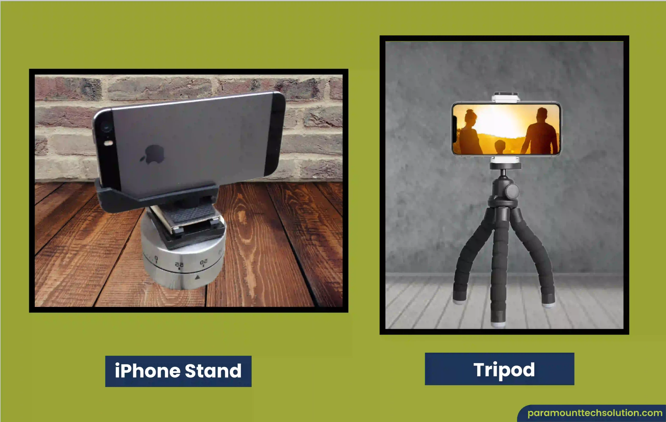 Learn Using a Tripod for iPhone setting the camera timer