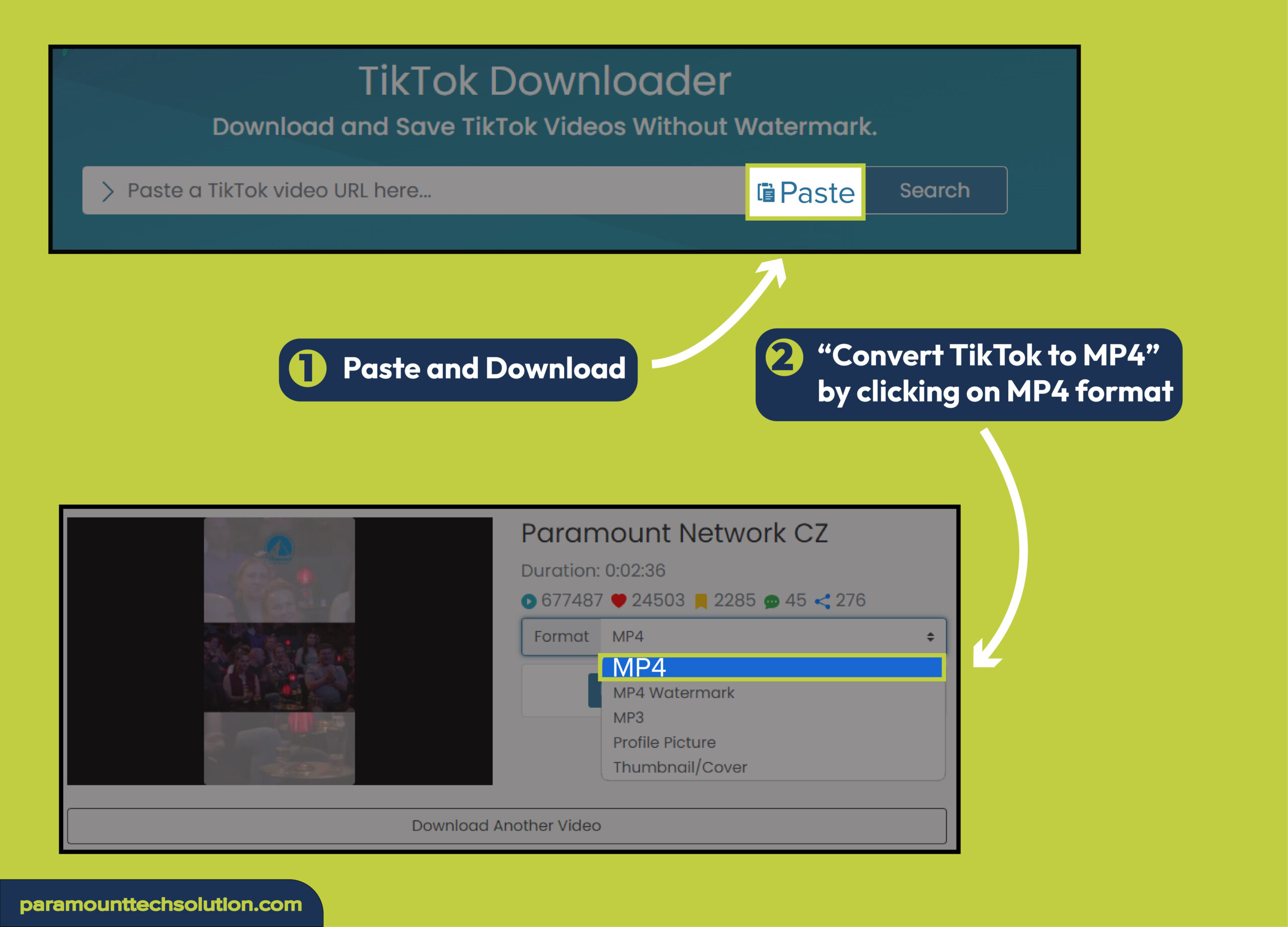 How to remove tiktok watermark on a PC using Tmate TikTok Watermark Remover Free Website