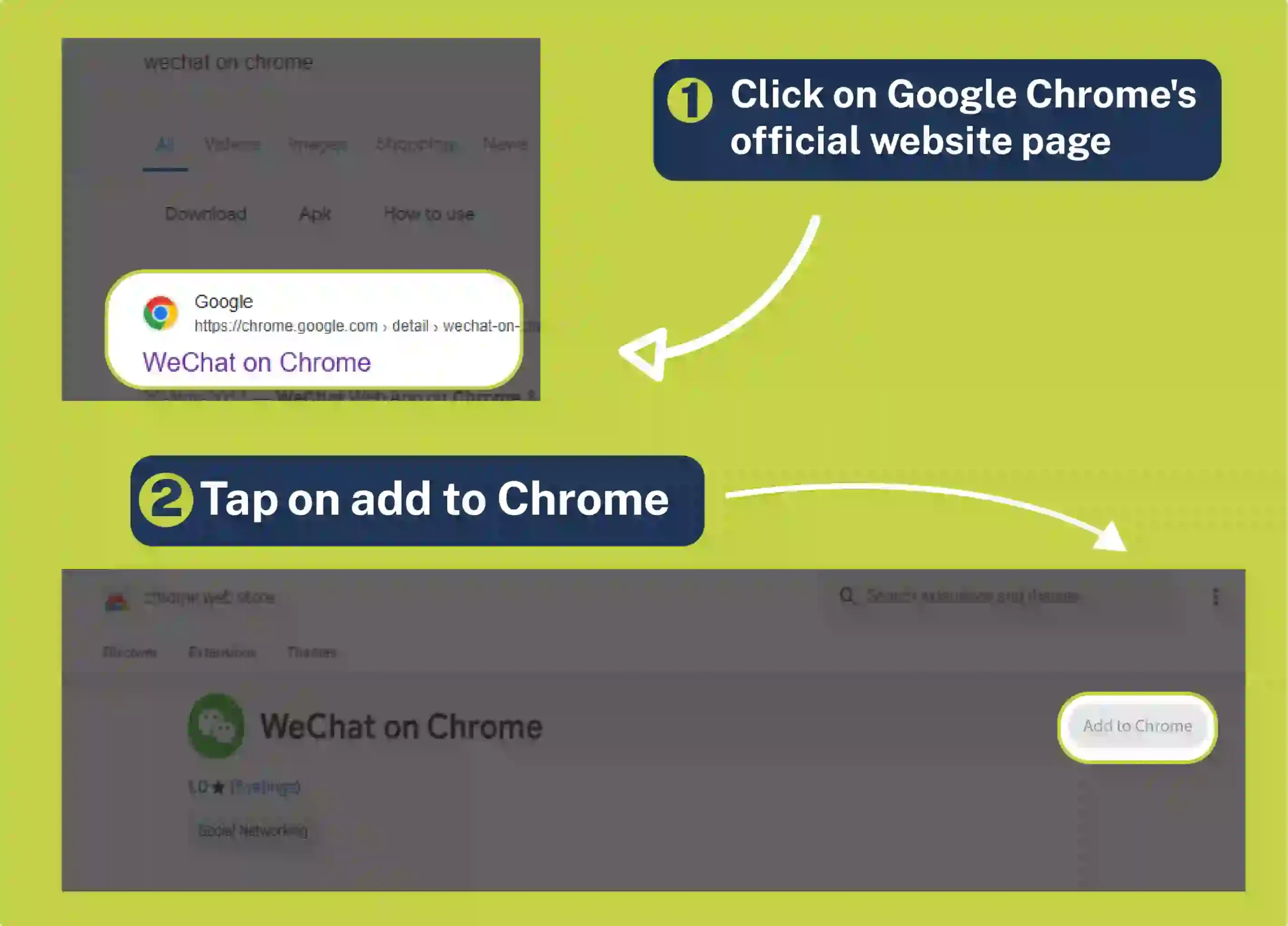 AUse we chat Web as an extension for Chromebooks