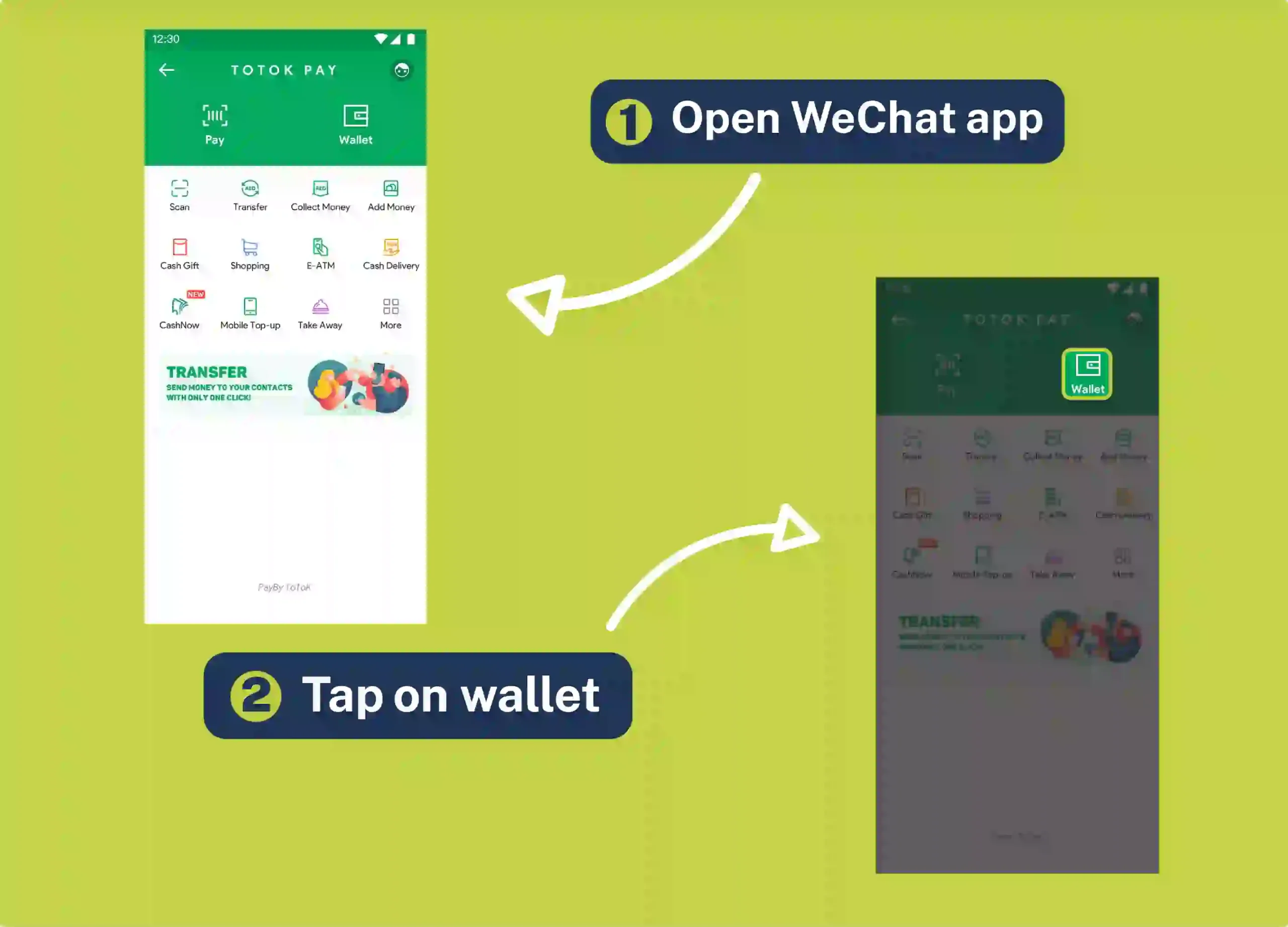 Send money on wechat using we chat money transfer or business wechat bank account