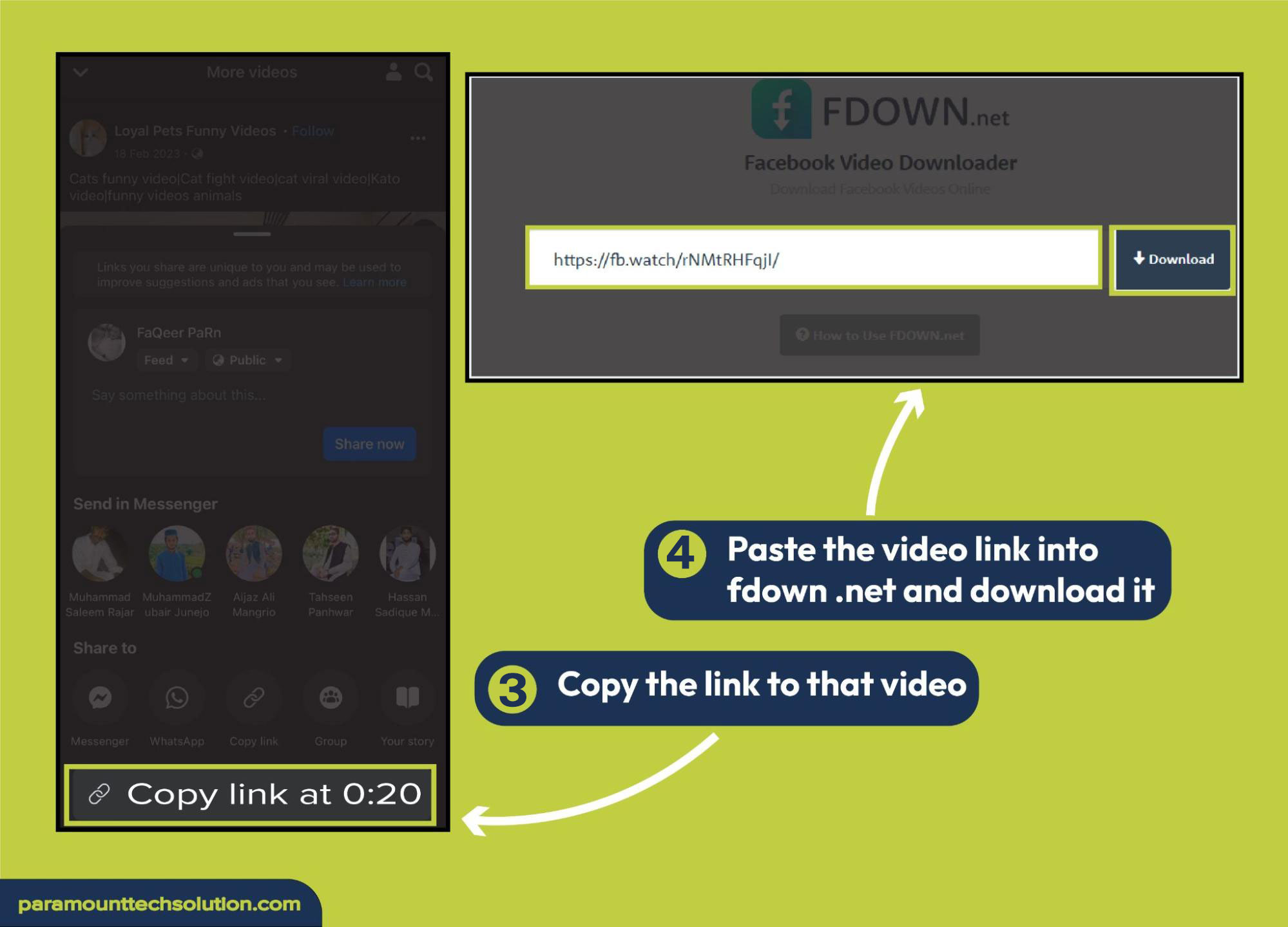 fdown.net to downloader to download your fb reels link to that video Paste the video link into fdown .net