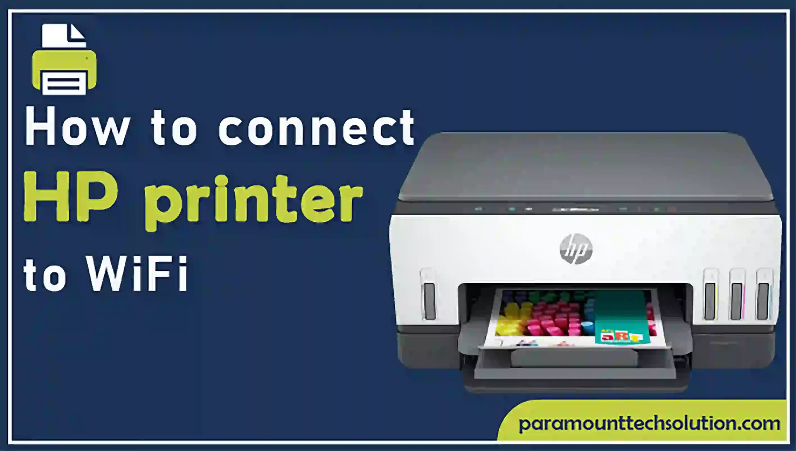 How to connect HP printer to WiFi