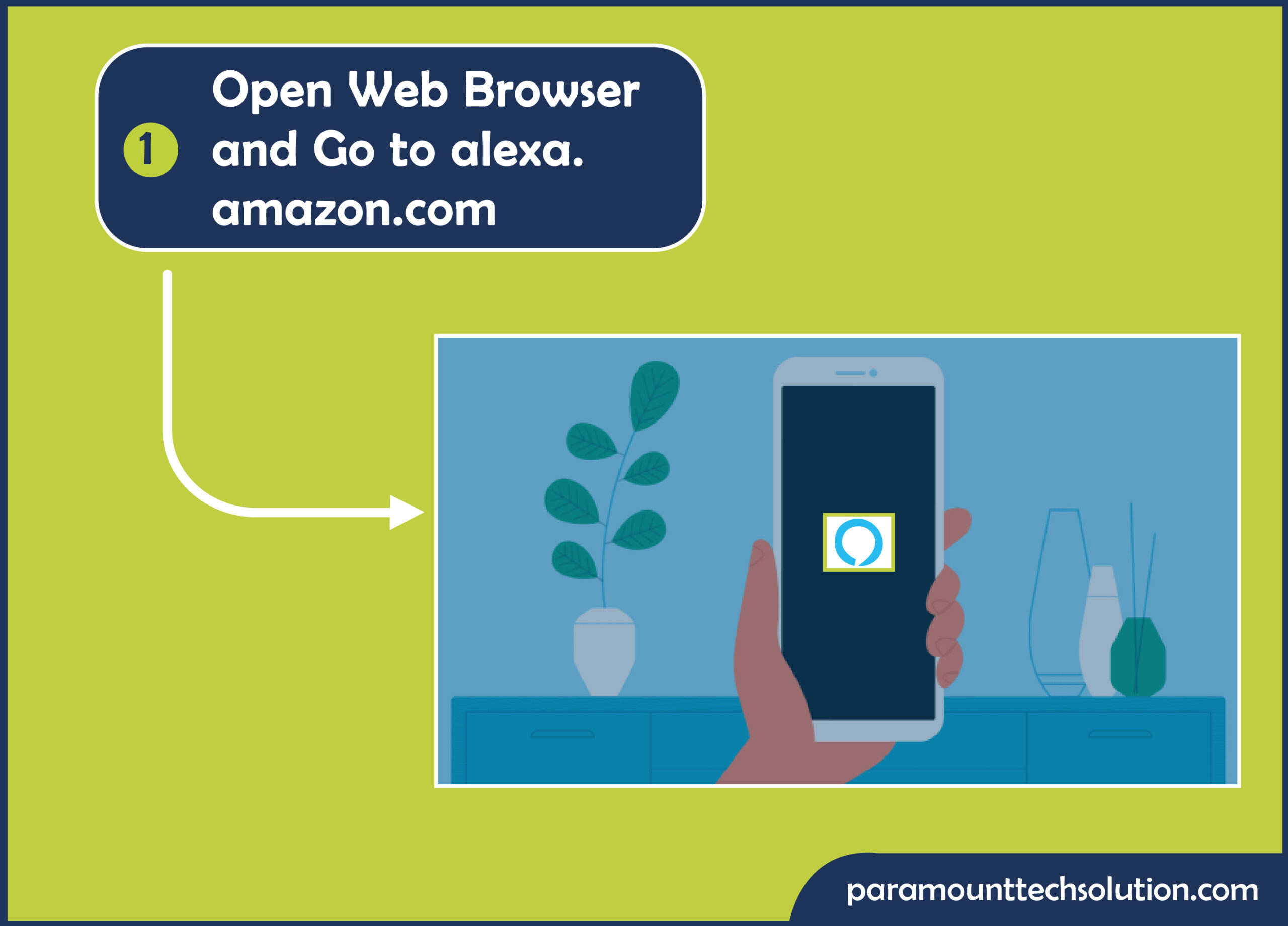 Step 1: Open the web browser and go to alexa.amazon.com.