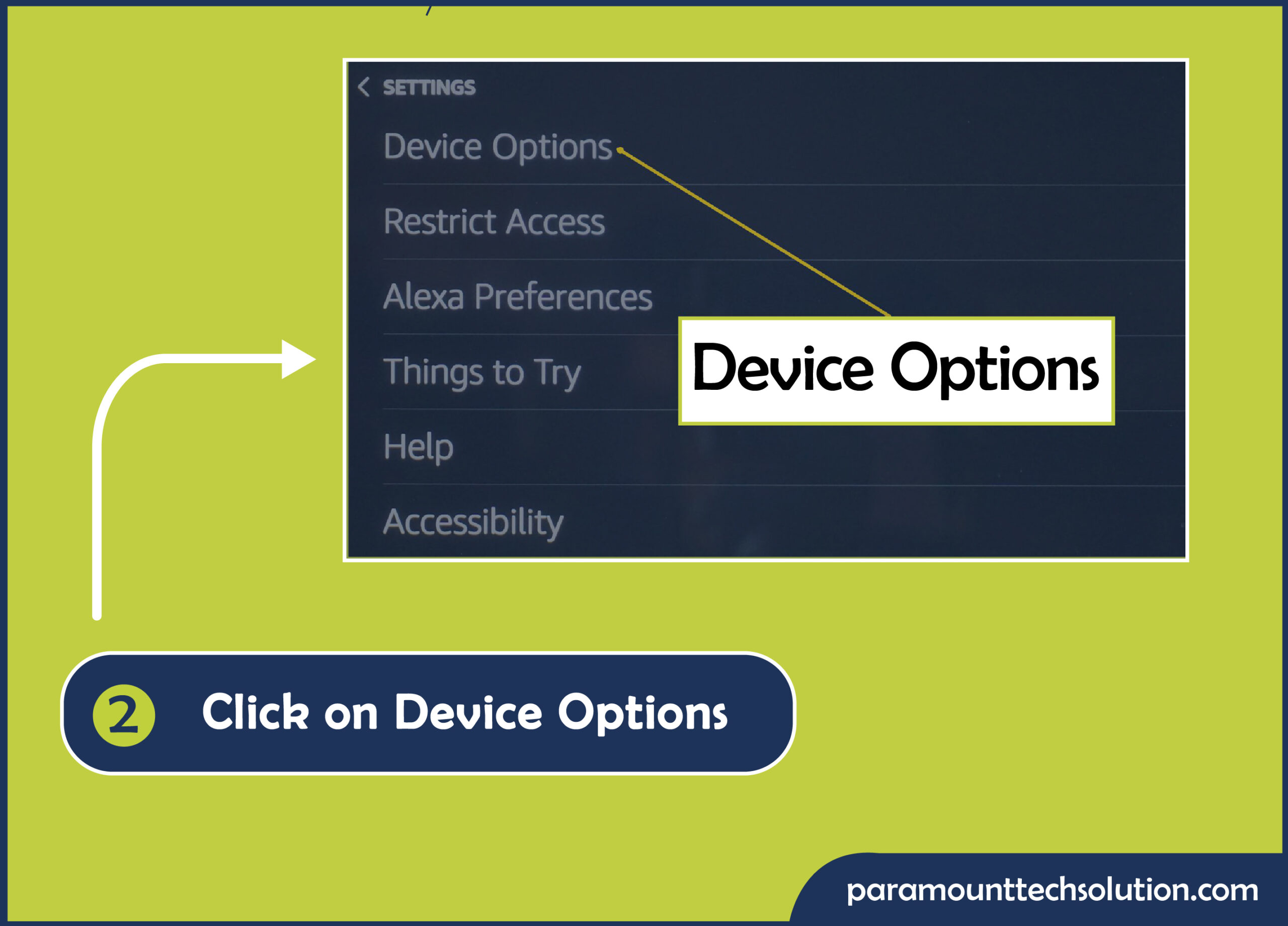 Step 2: Go to Devices and tap the Device options