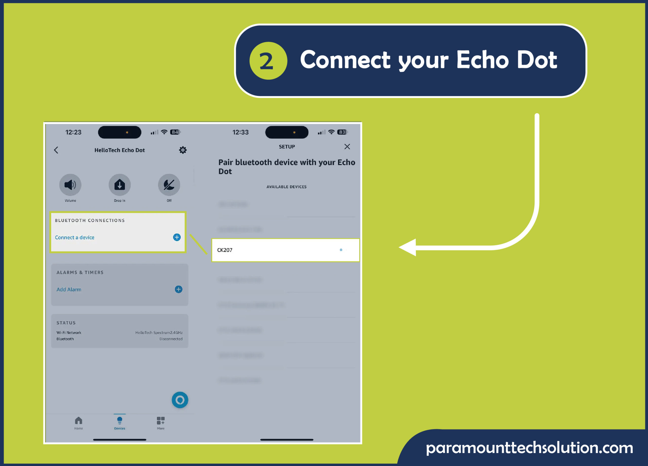 Step 2: You can now connect your Echo Dot to WiFi