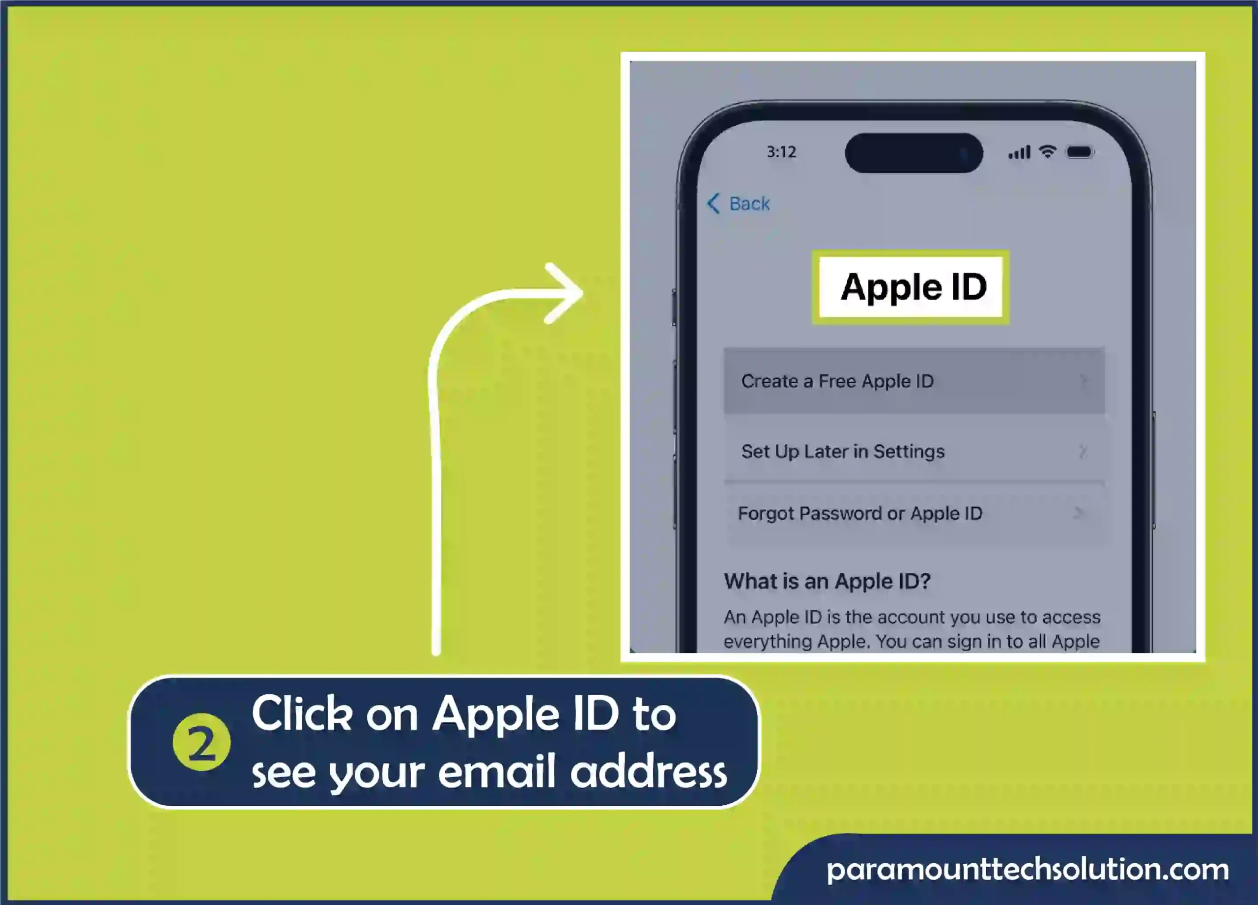 want to know how to get into email Step 2: Click on Apple ID to see your email address