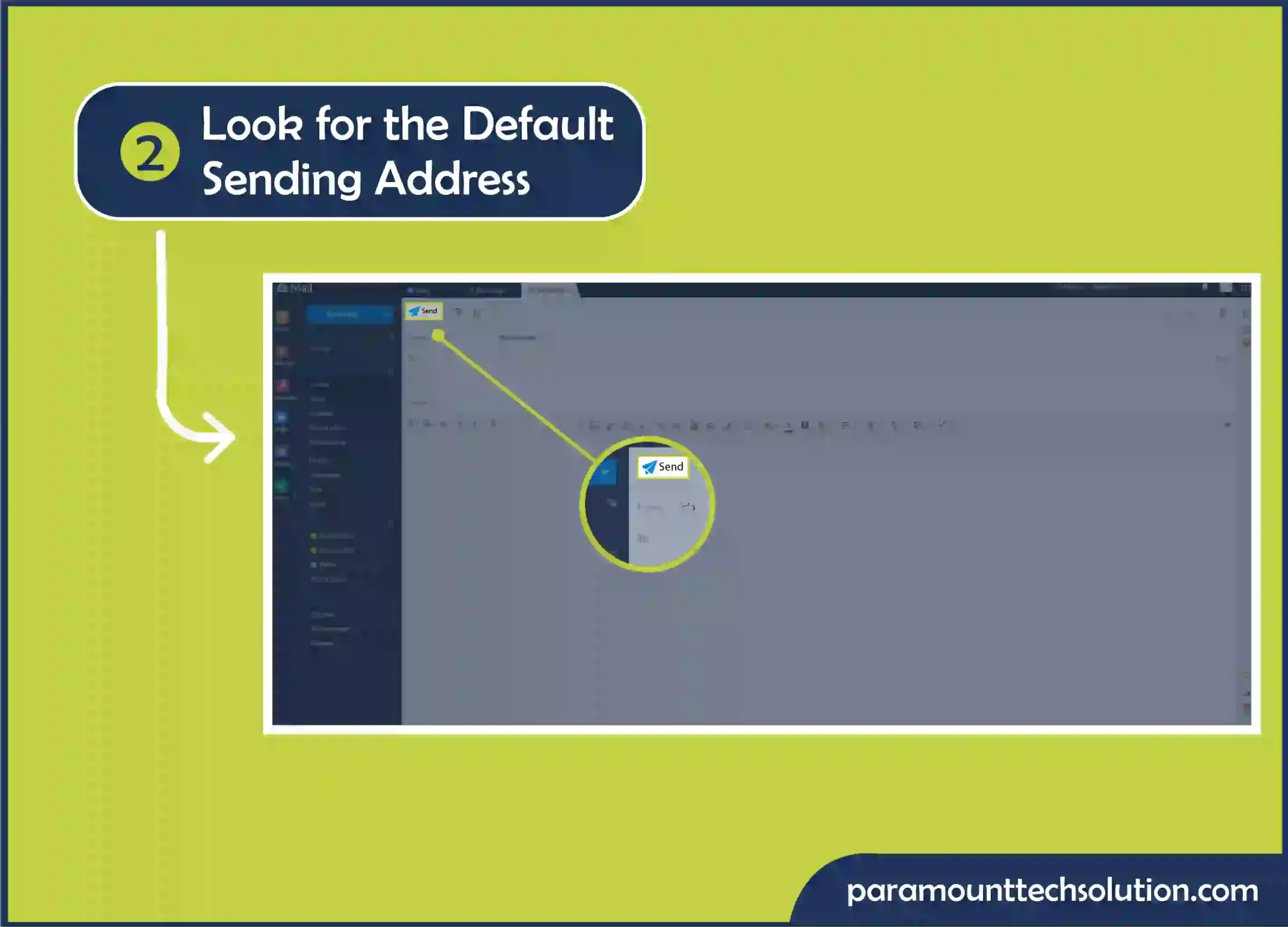 Step 2: is to find email address is look for the default sending address