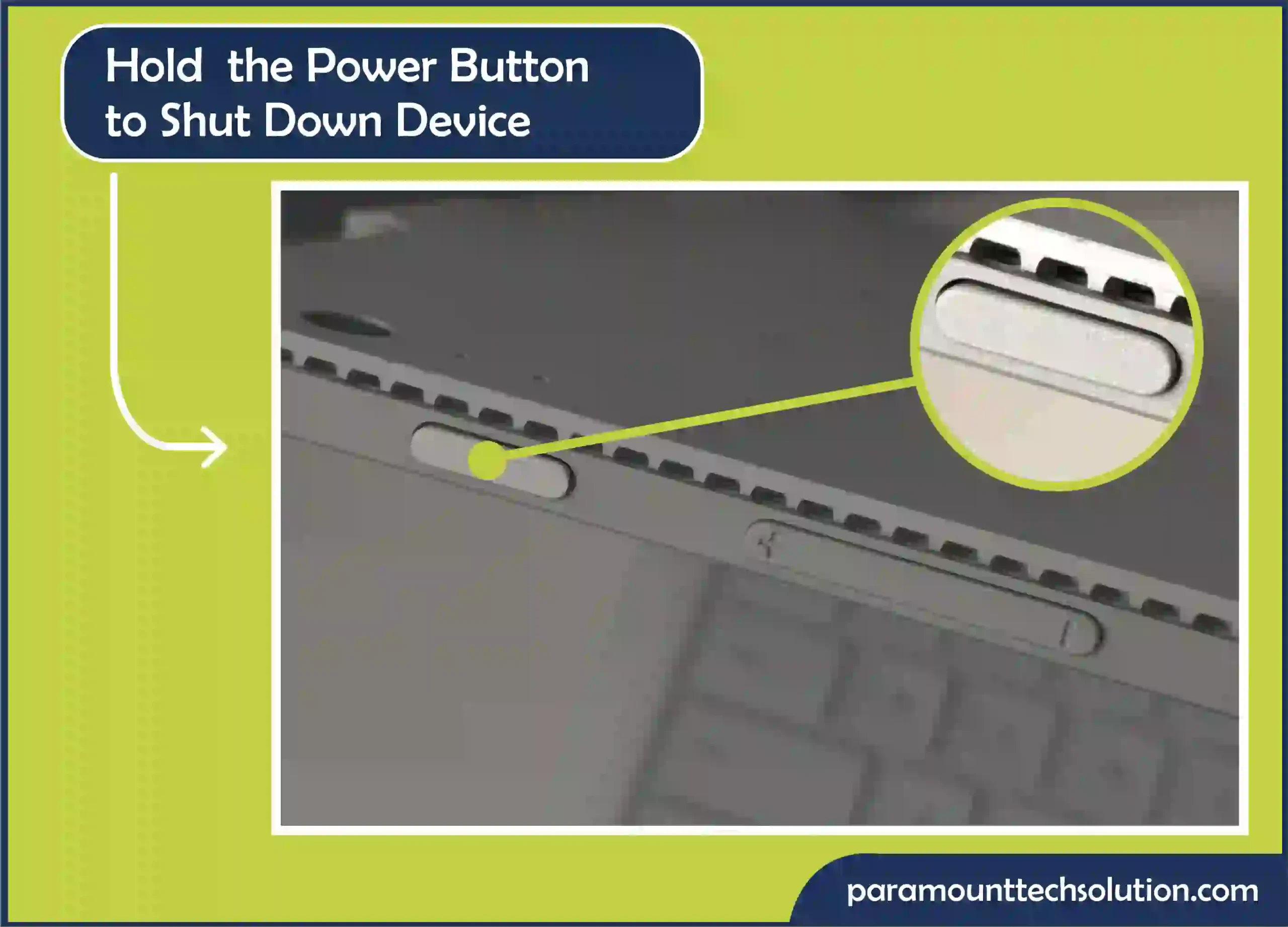 Hard Shut Down the Microsoft Surface Power Button