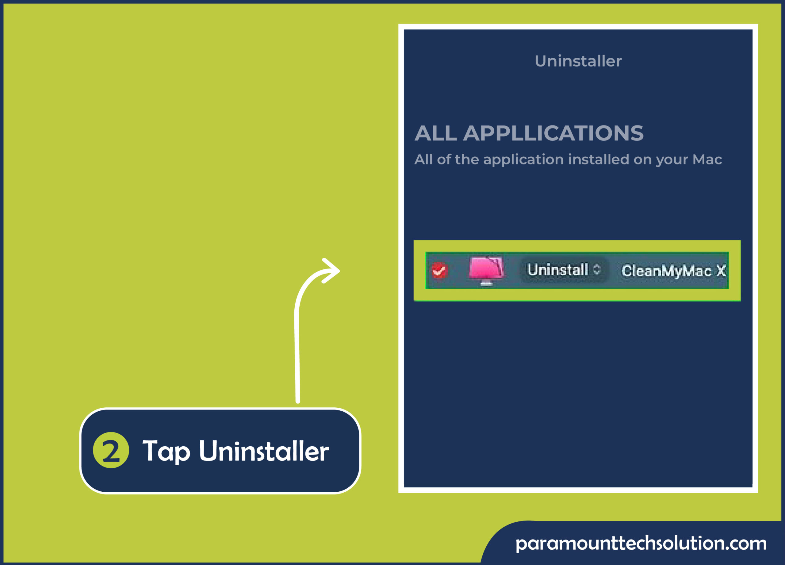 Open it and tap Uninstaller