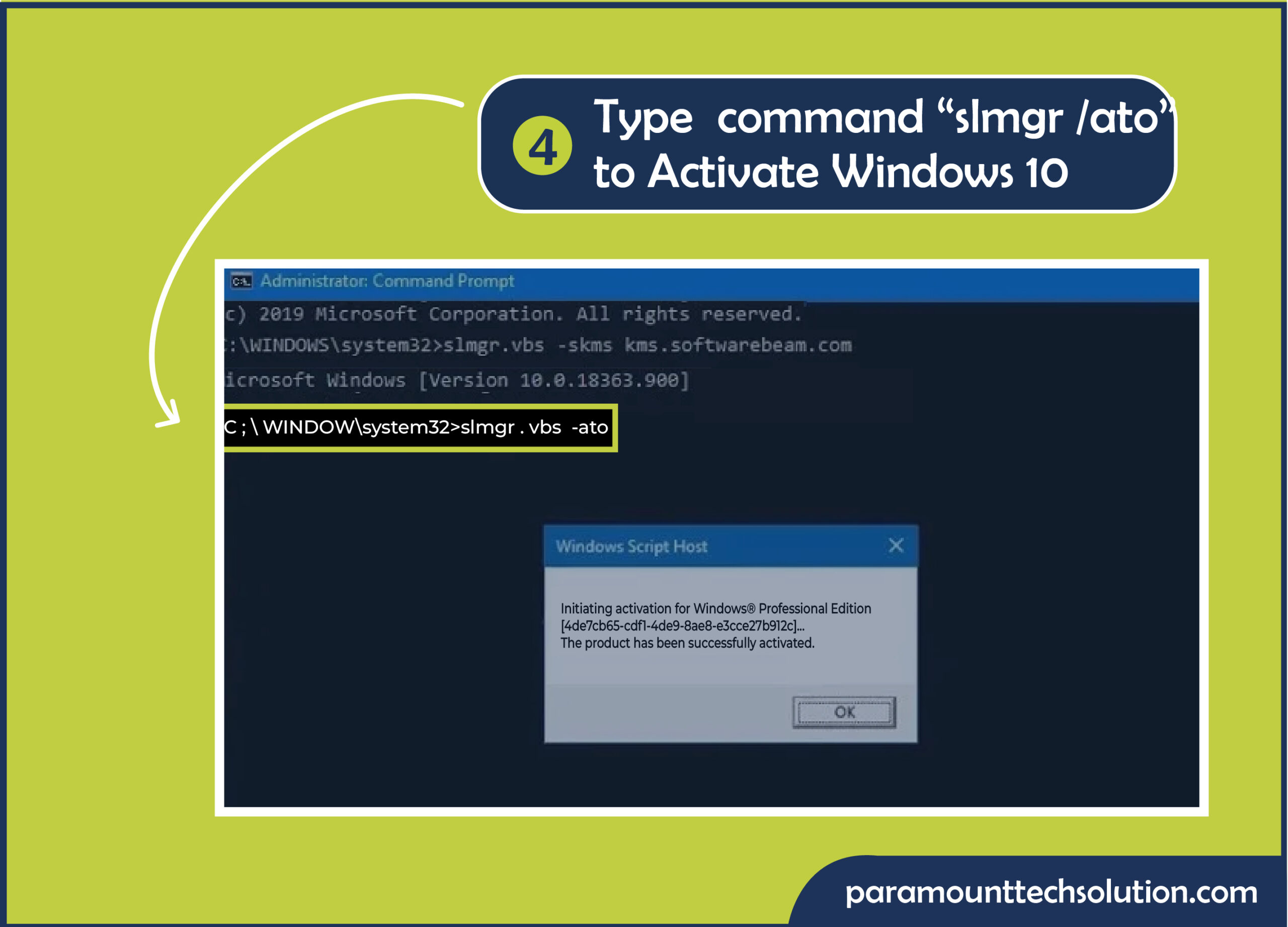 Step 4: Finally, your windows is activated