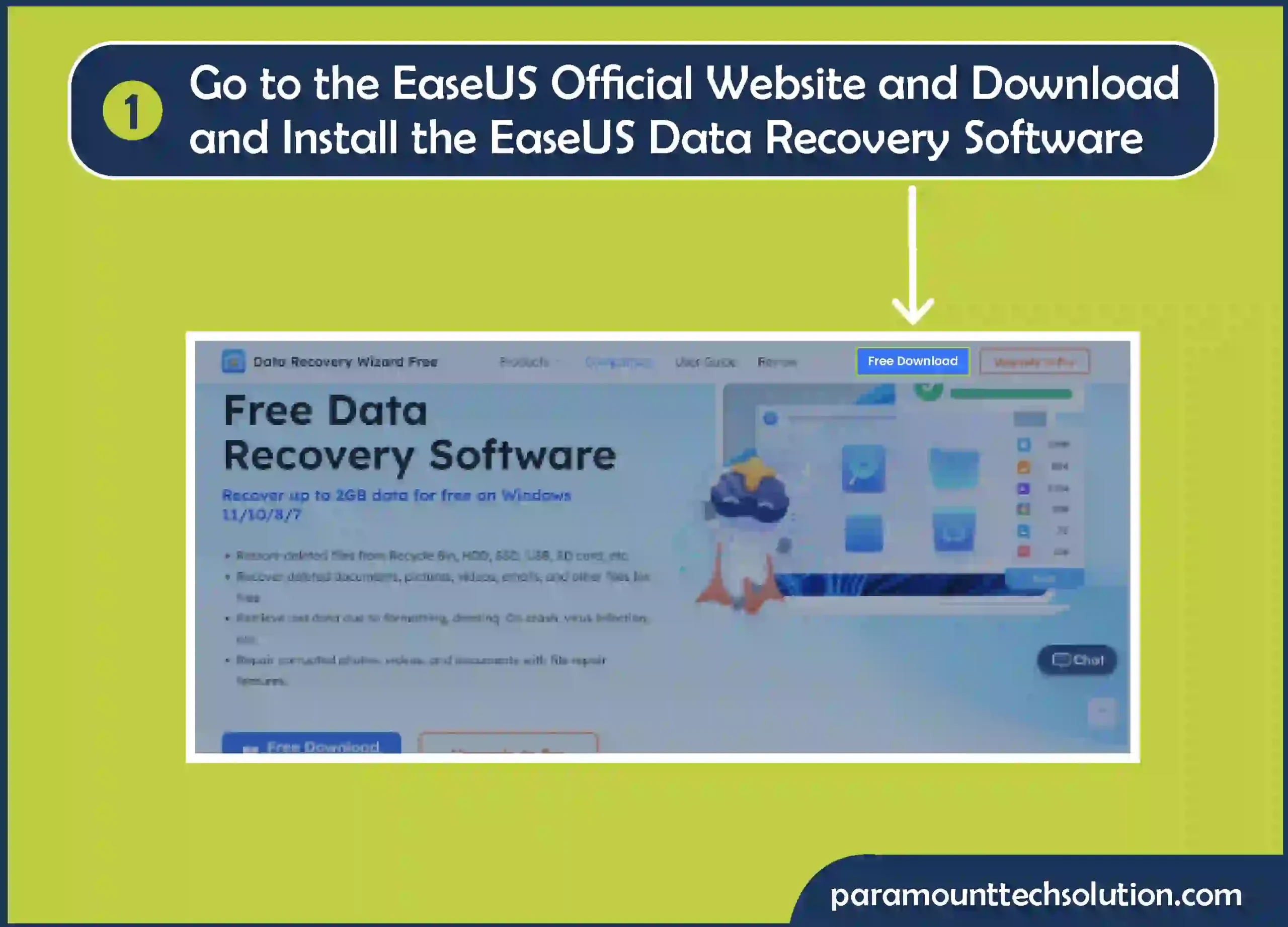 How to recover deleted photos using best free recovery data software go to the EaseUS official website