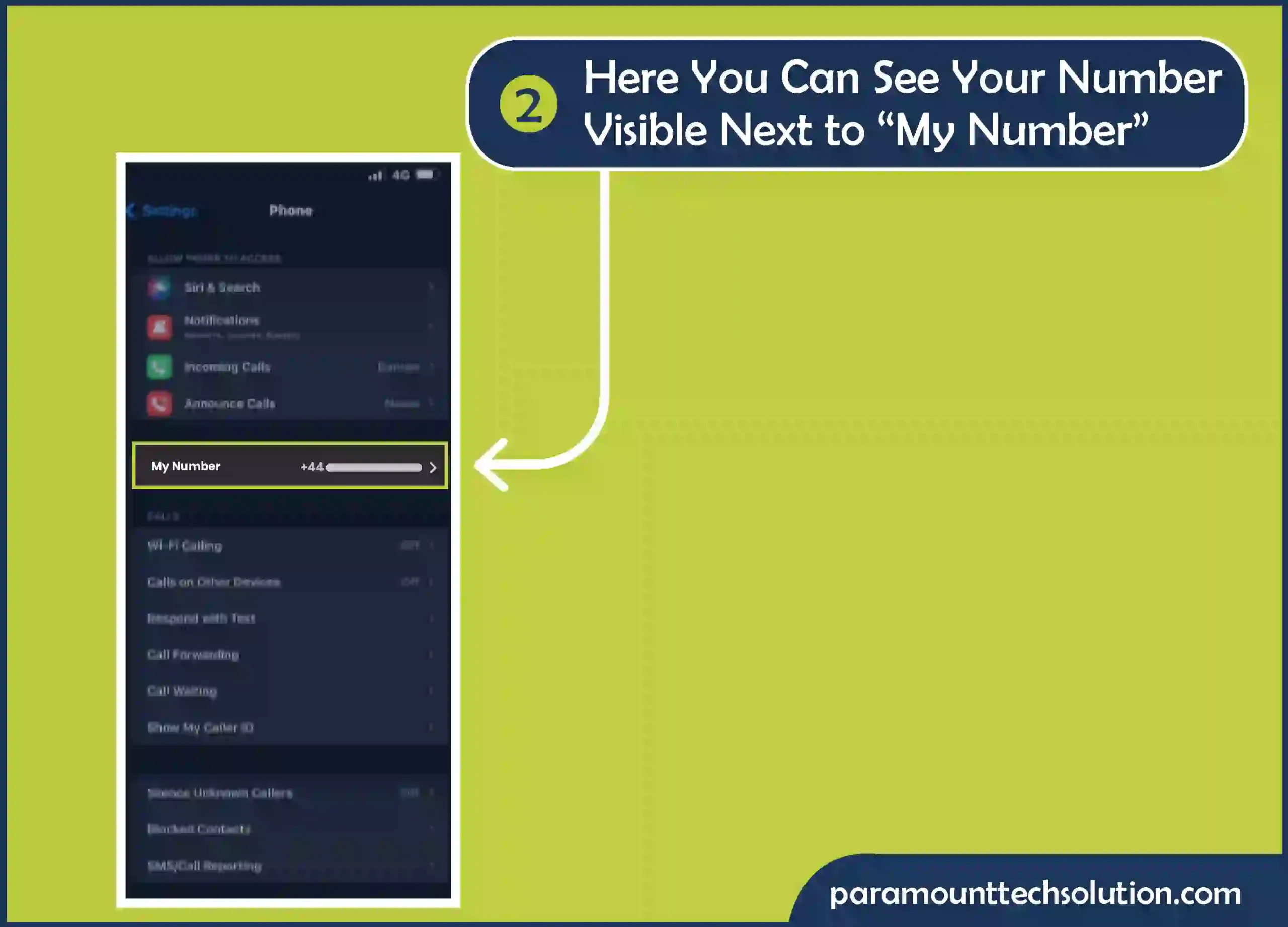 whats the phone number. Just have a look at the below image defining a straightforward method. How to see my phone number on my iPhone Step 2: Here you can see your number visible next to “My Number”