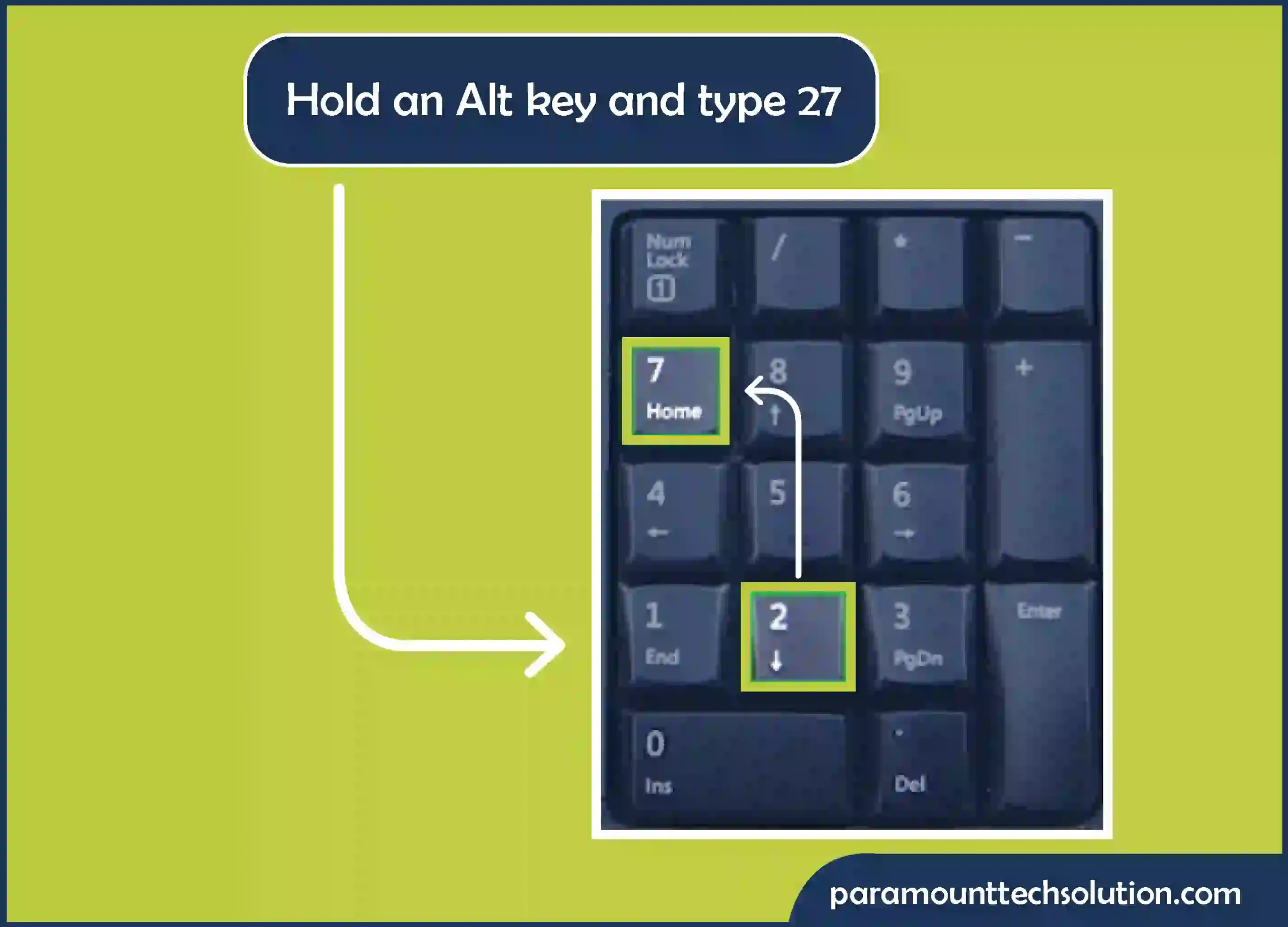 Arrow pointing left Hold an Alt key and type 27 for backward arrow