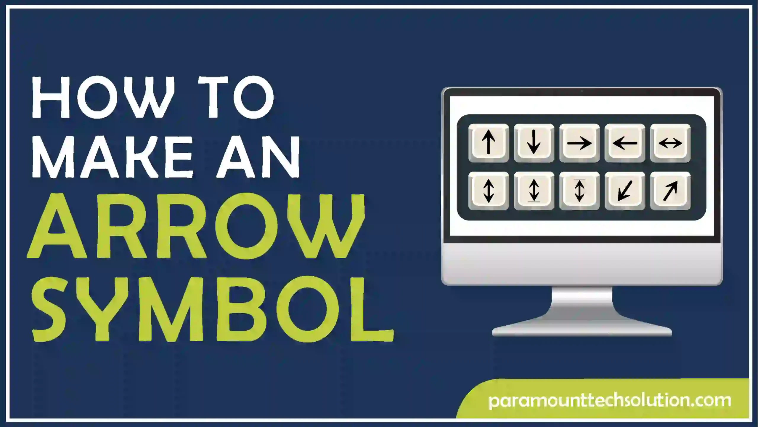 How to Make an Arrow Symbol