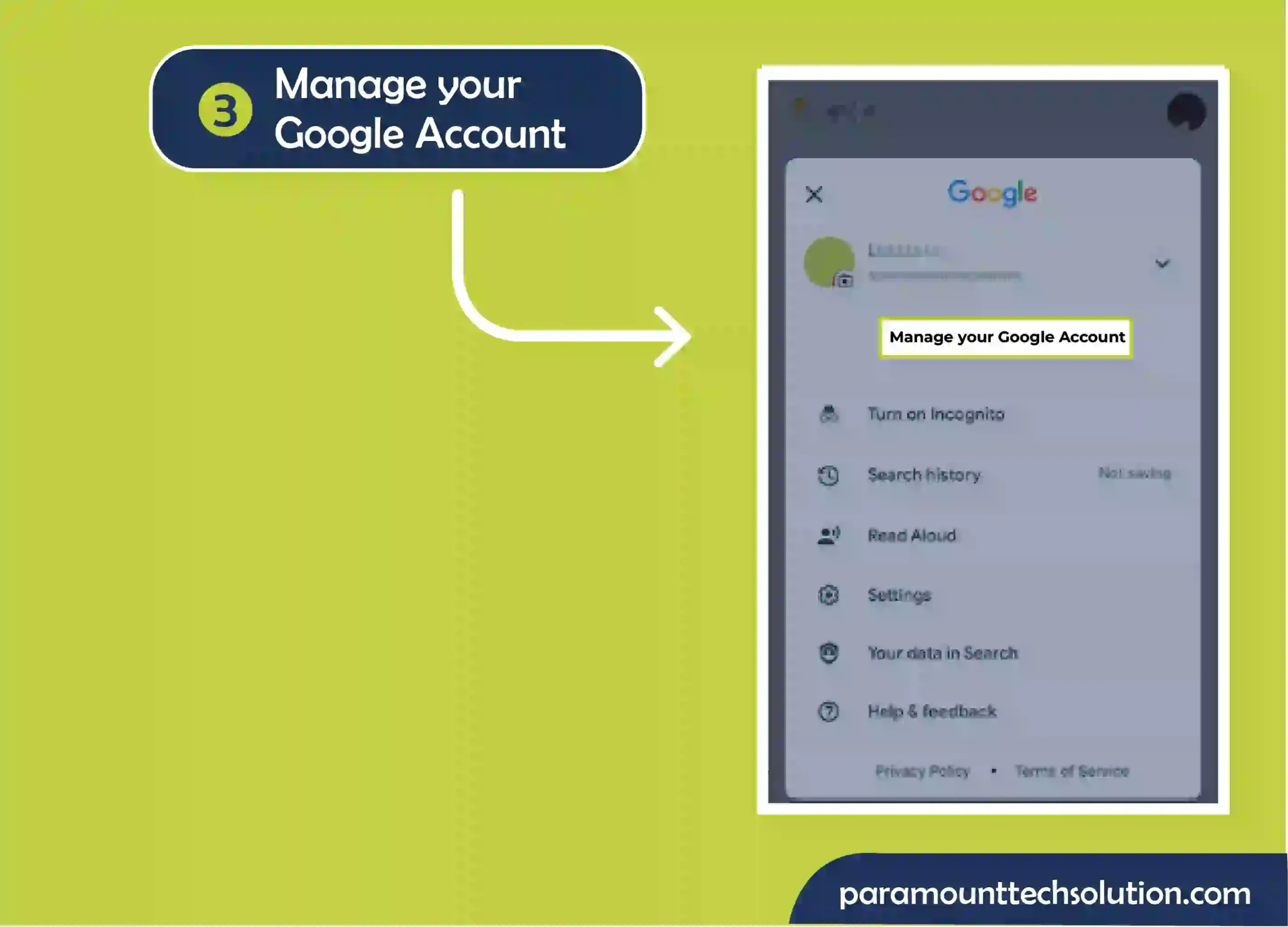 View Private Browsing History Manage your Google Account