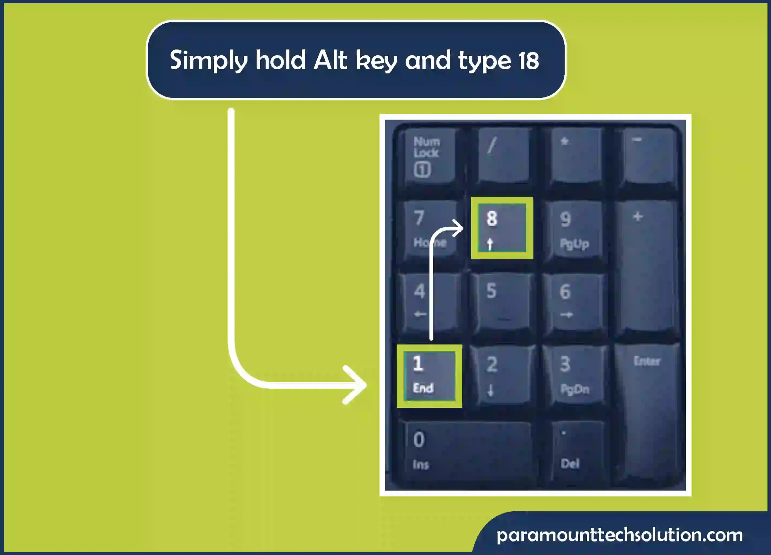 Updown Arrow Symbol hold the Alt key and type 18 to type an Up Down arrow