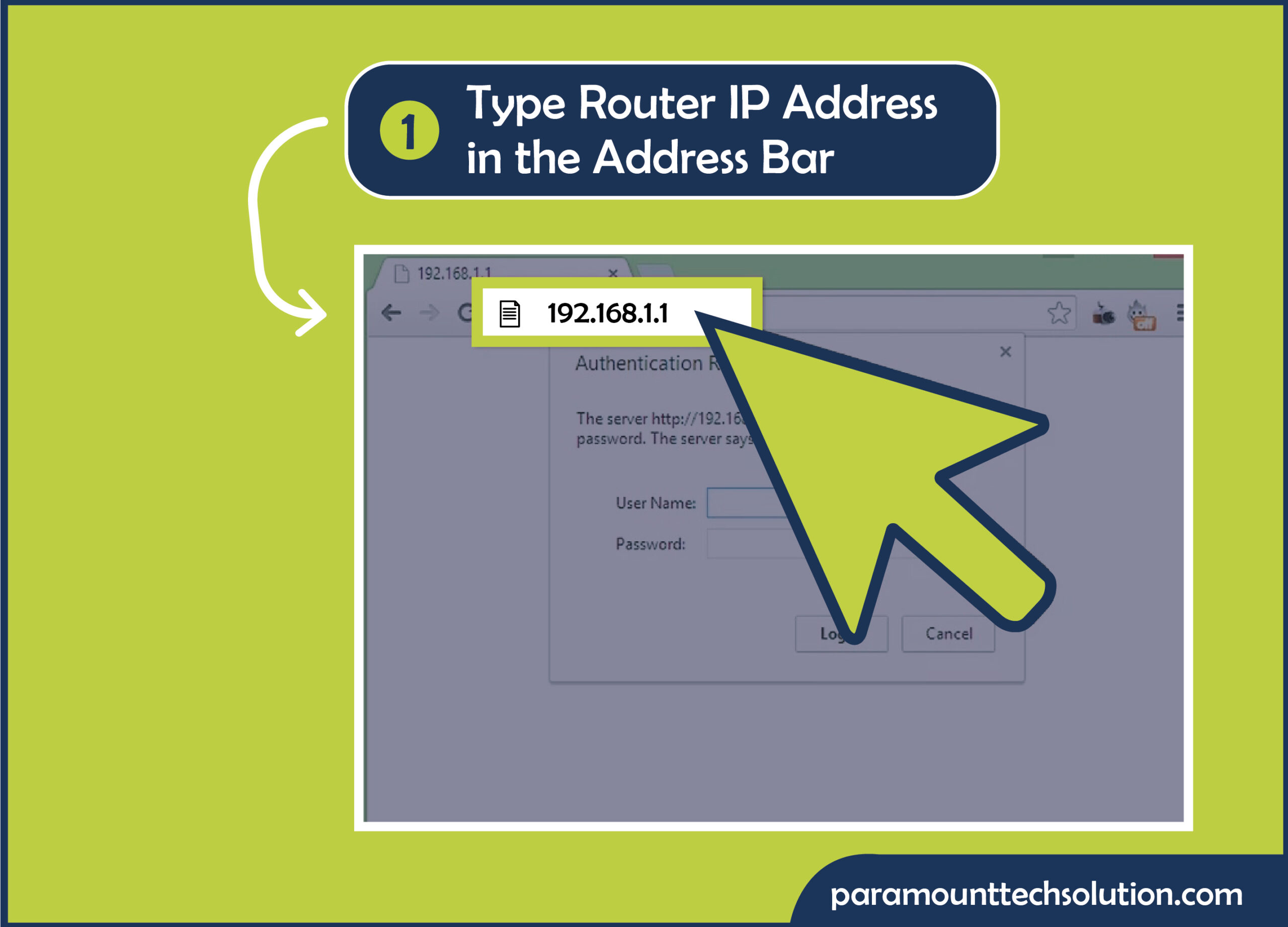 Wi Fi Router IP Address to Open Configuration Page to change the WiFi name and password. using Wi Fi Router IP Address in the address bar