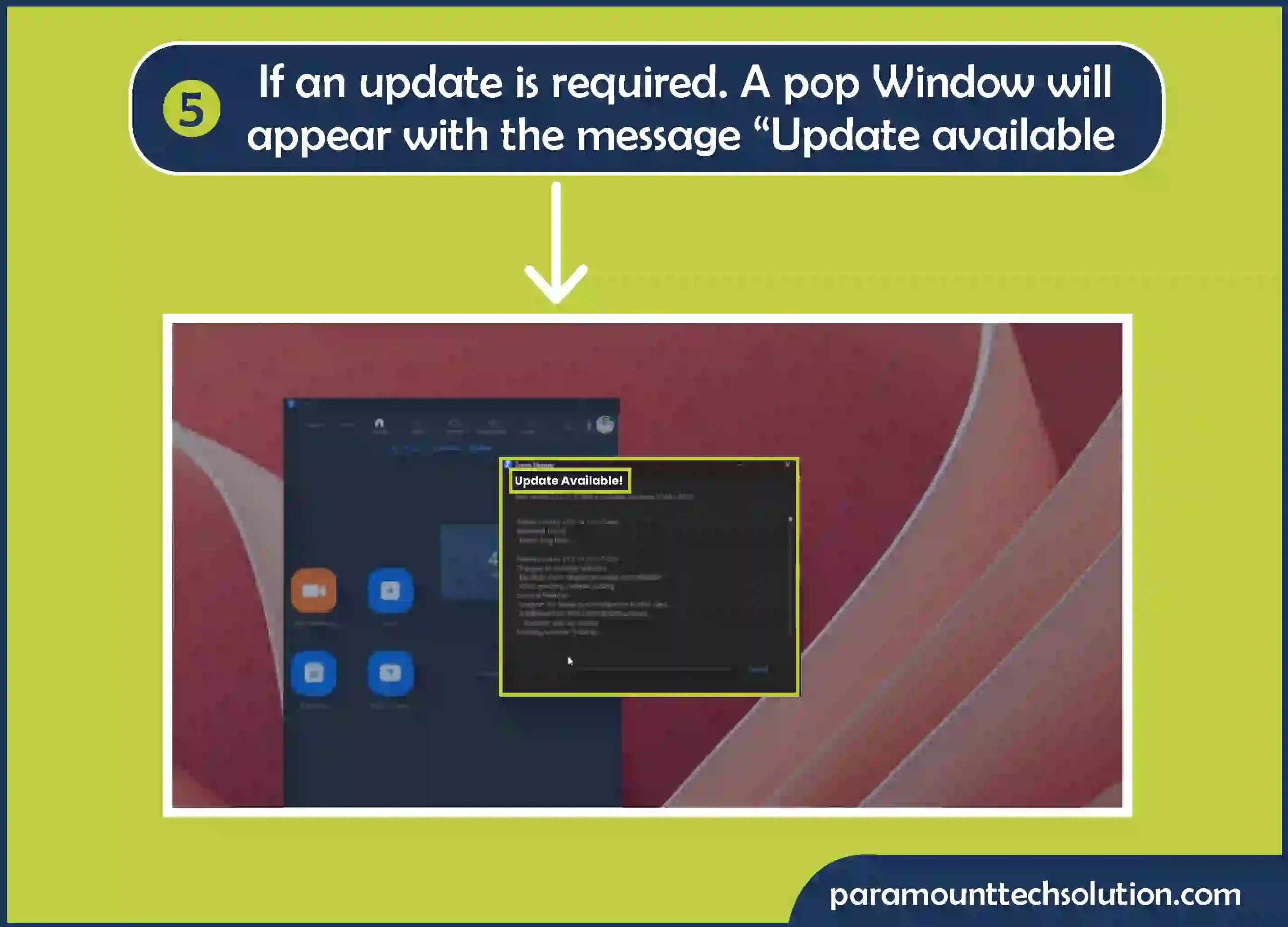 error claiming Zoom meeting id not valid Step 5: If an update is required. A pop Window will appear with the message “Update available”