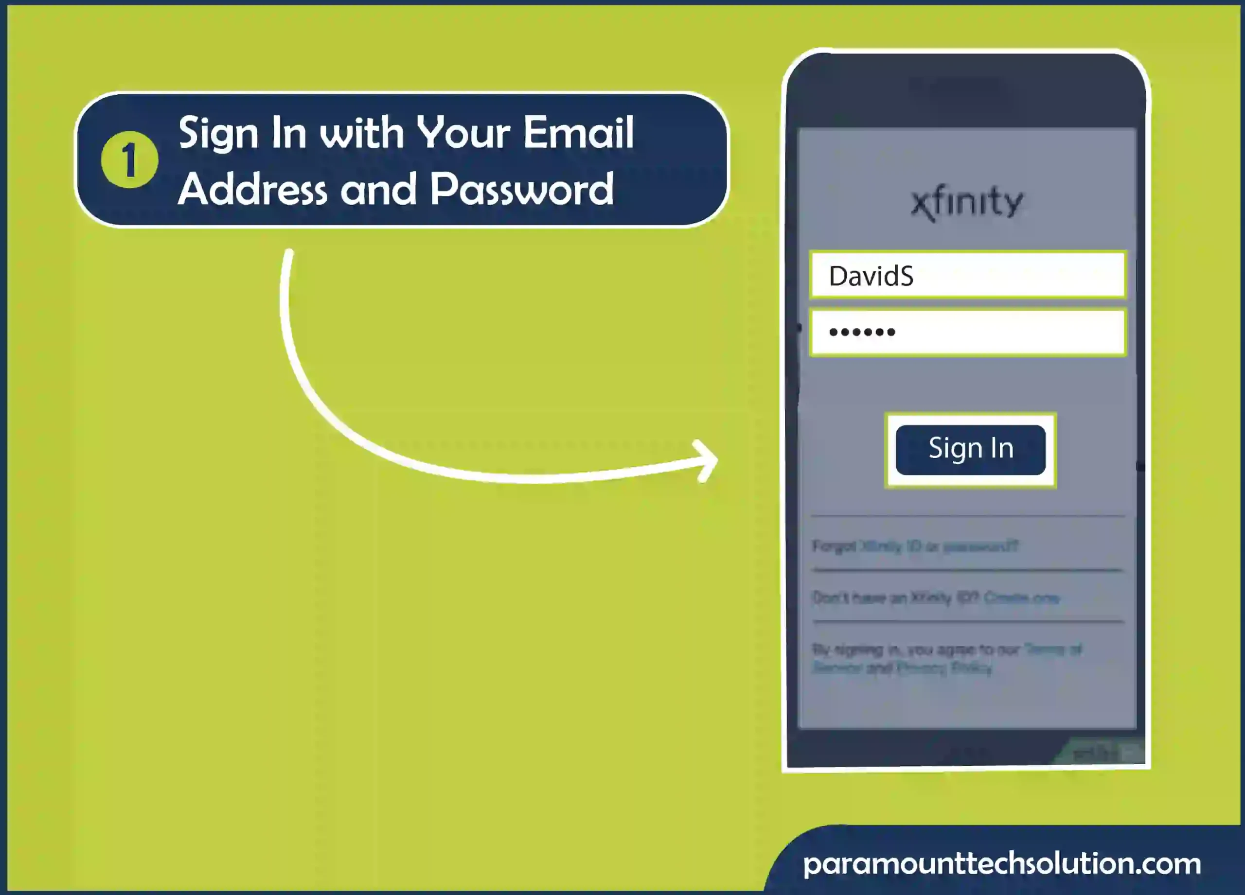 How to change xfinity wifi password? the Step 1 is enter your Email address or phone number to sign in your Account