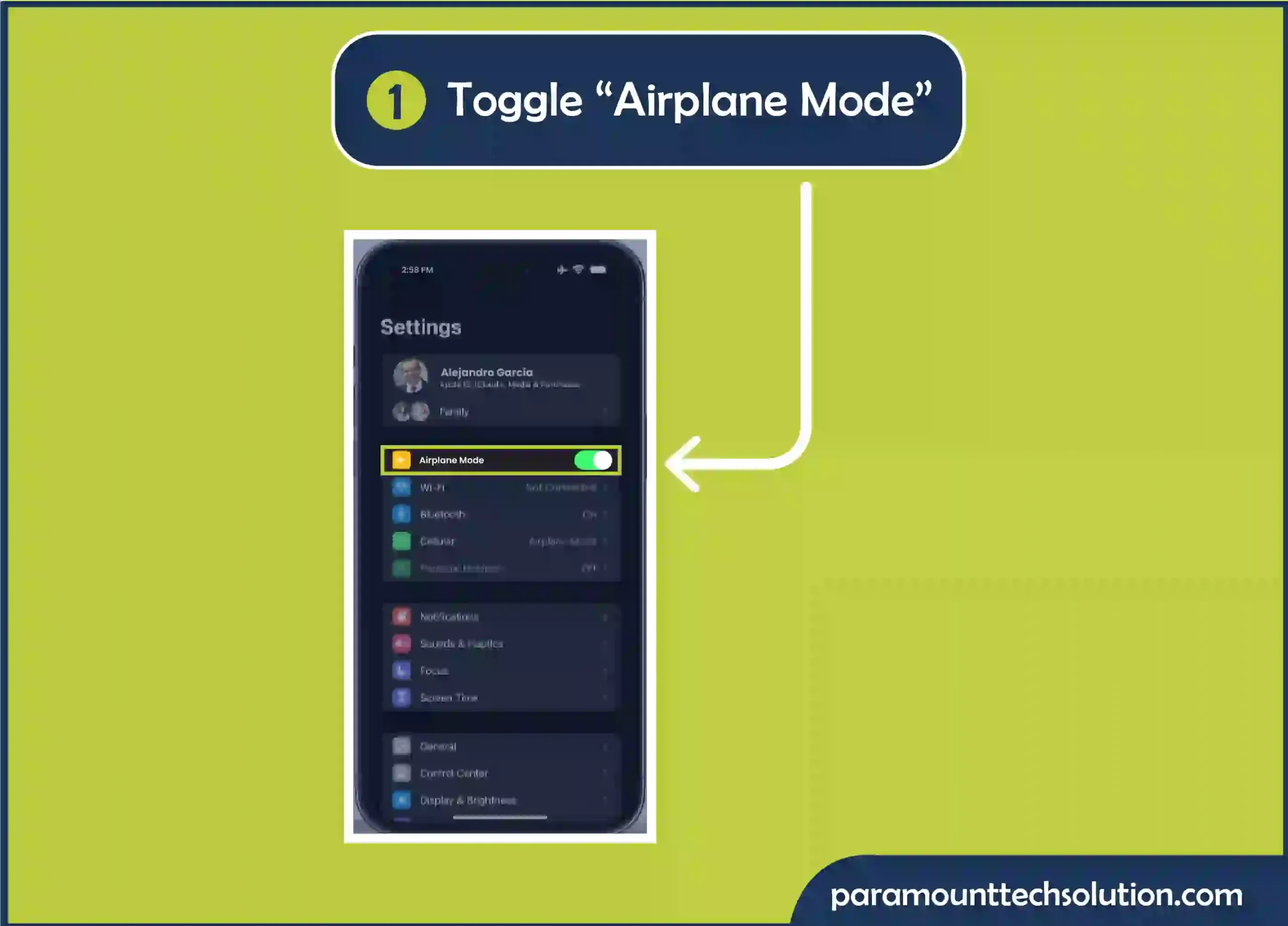 Solutions to iMessage not Working it can be the iMessage activation error the Step is Toggle “Airplane mode”