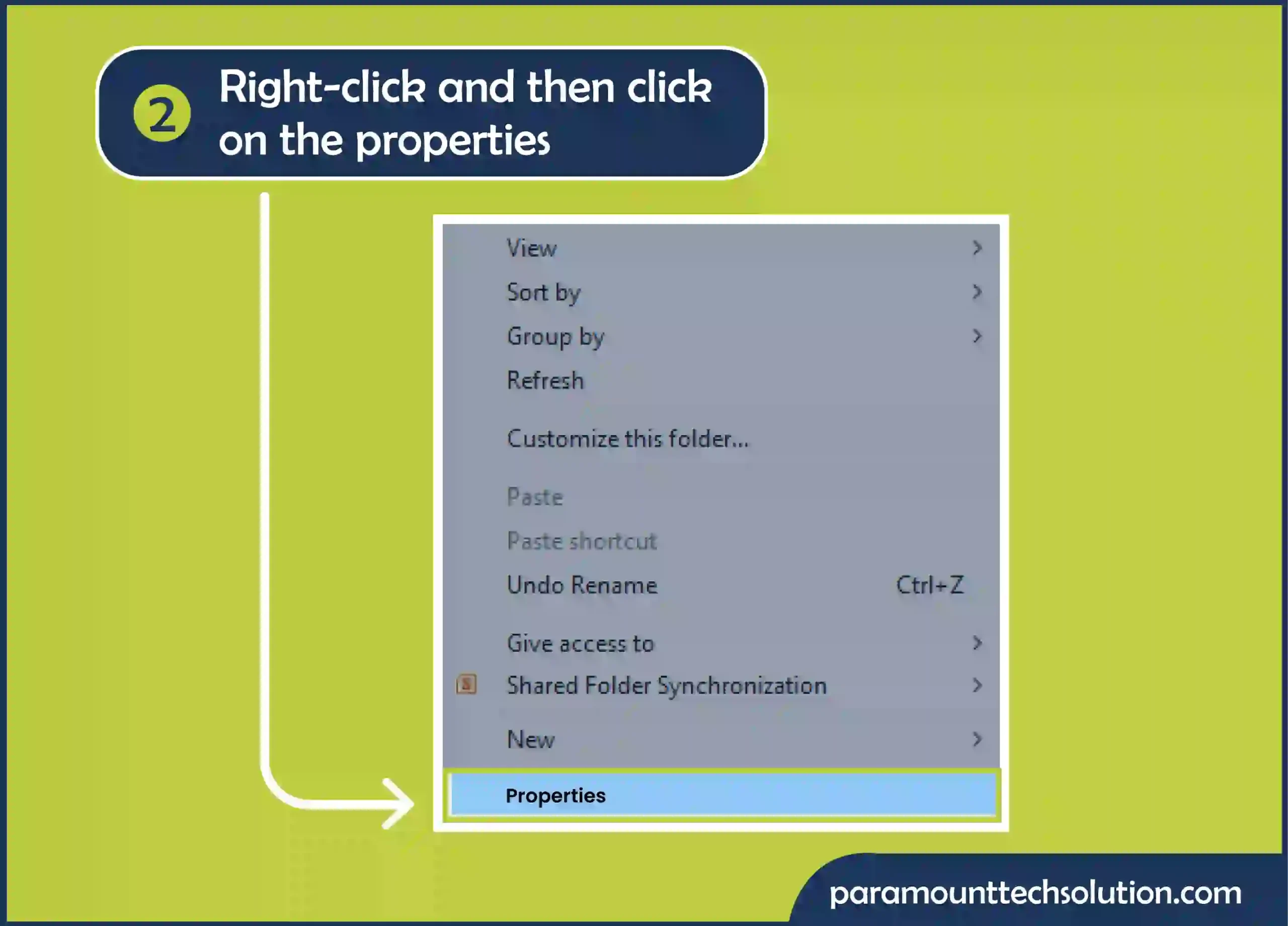 Step 2: Right-click and then click on the properties. to get rid of black lines appear on the monitor screen