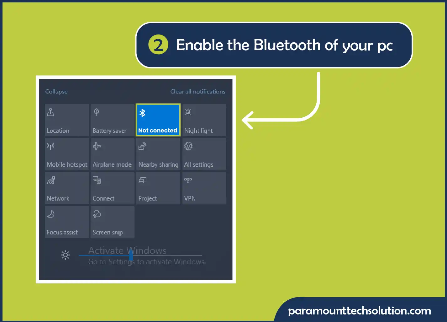 Enable Bluetooth of your PC to send pucture