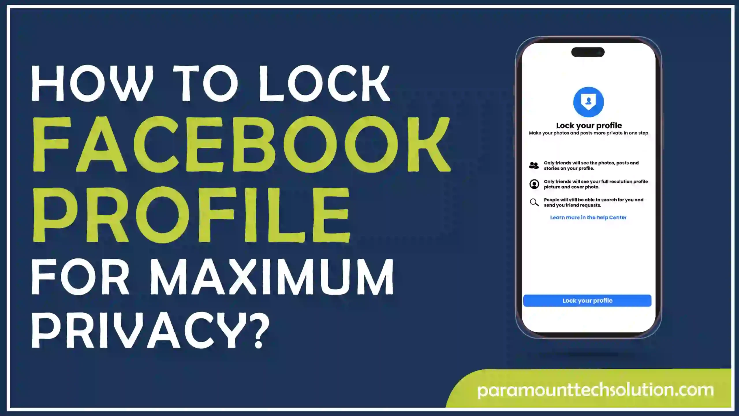 How to Lock Facebook Profile