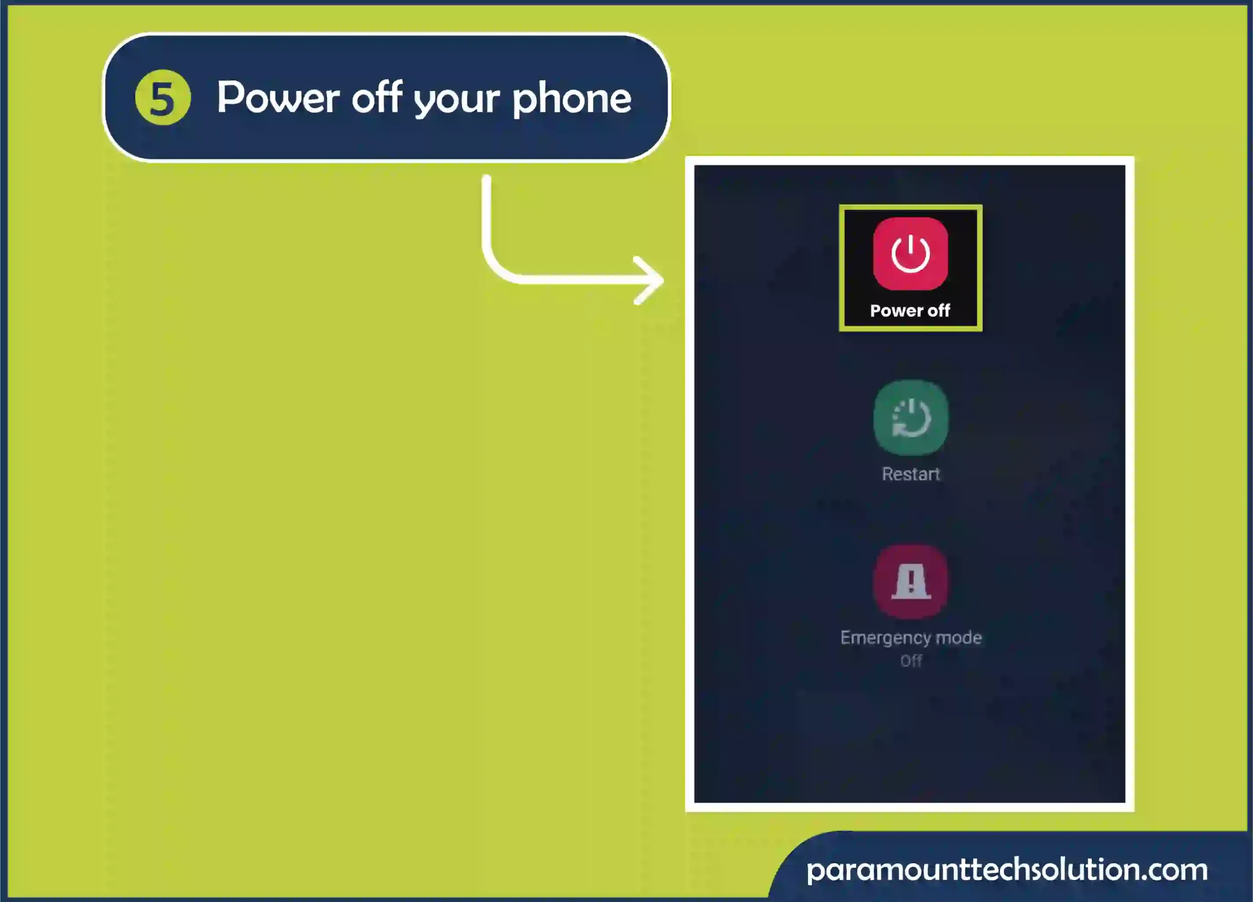 Powered off your mobile can remove black horizontal lines on phone