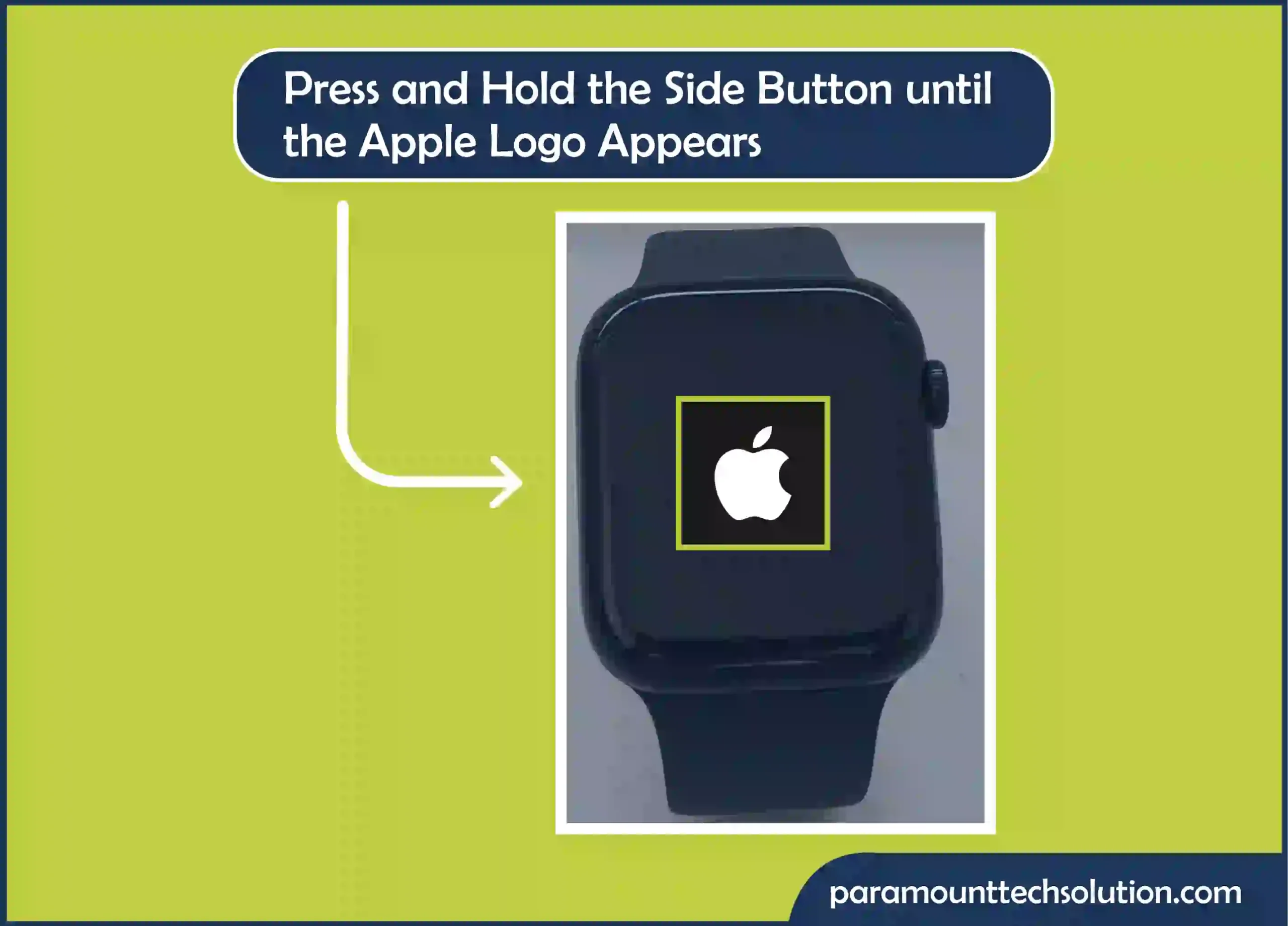 How to turn on Apple Watch Press and hold the Apple Watch side button for a few seconds