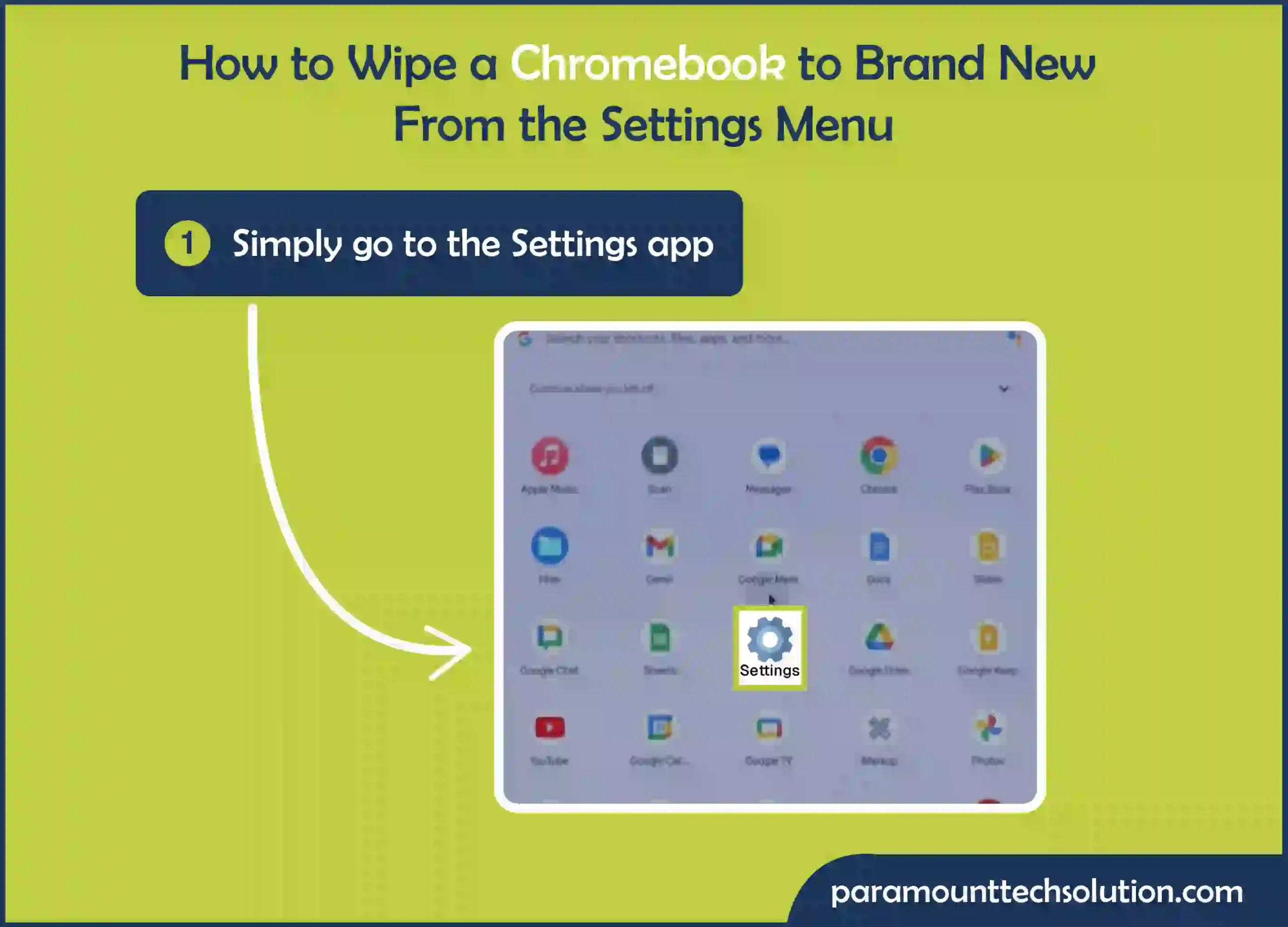 How to wipe a Chromebook to brand new using setting menu