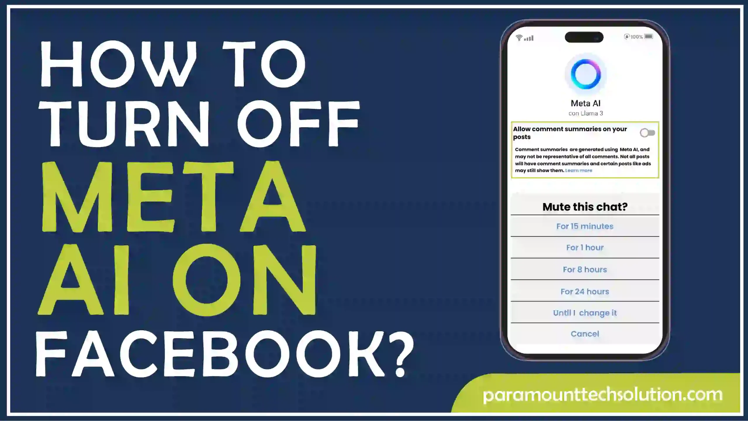 How to Turn Off Meta AI on Facebook