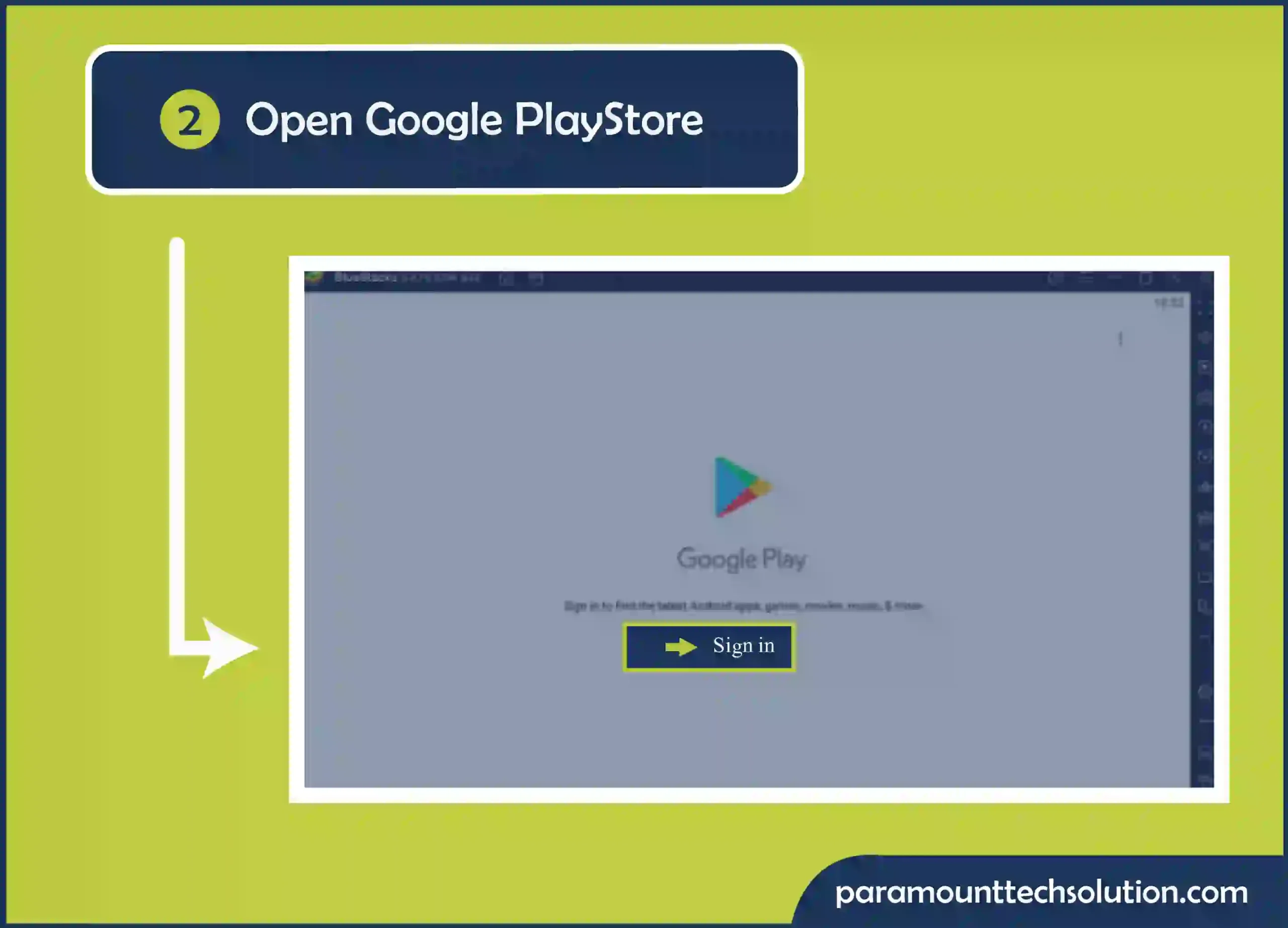 open Google PlayStore