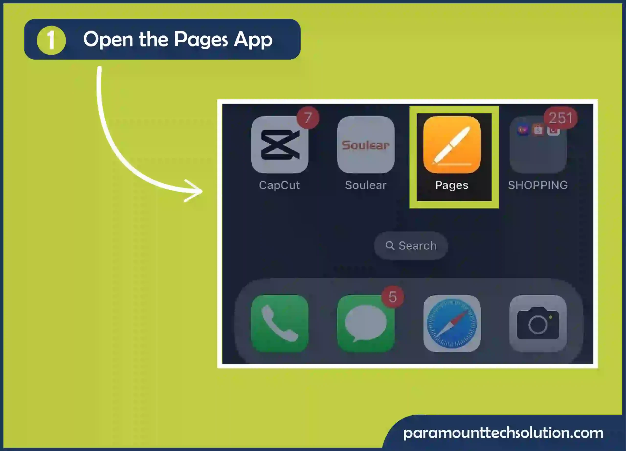 Open the page app